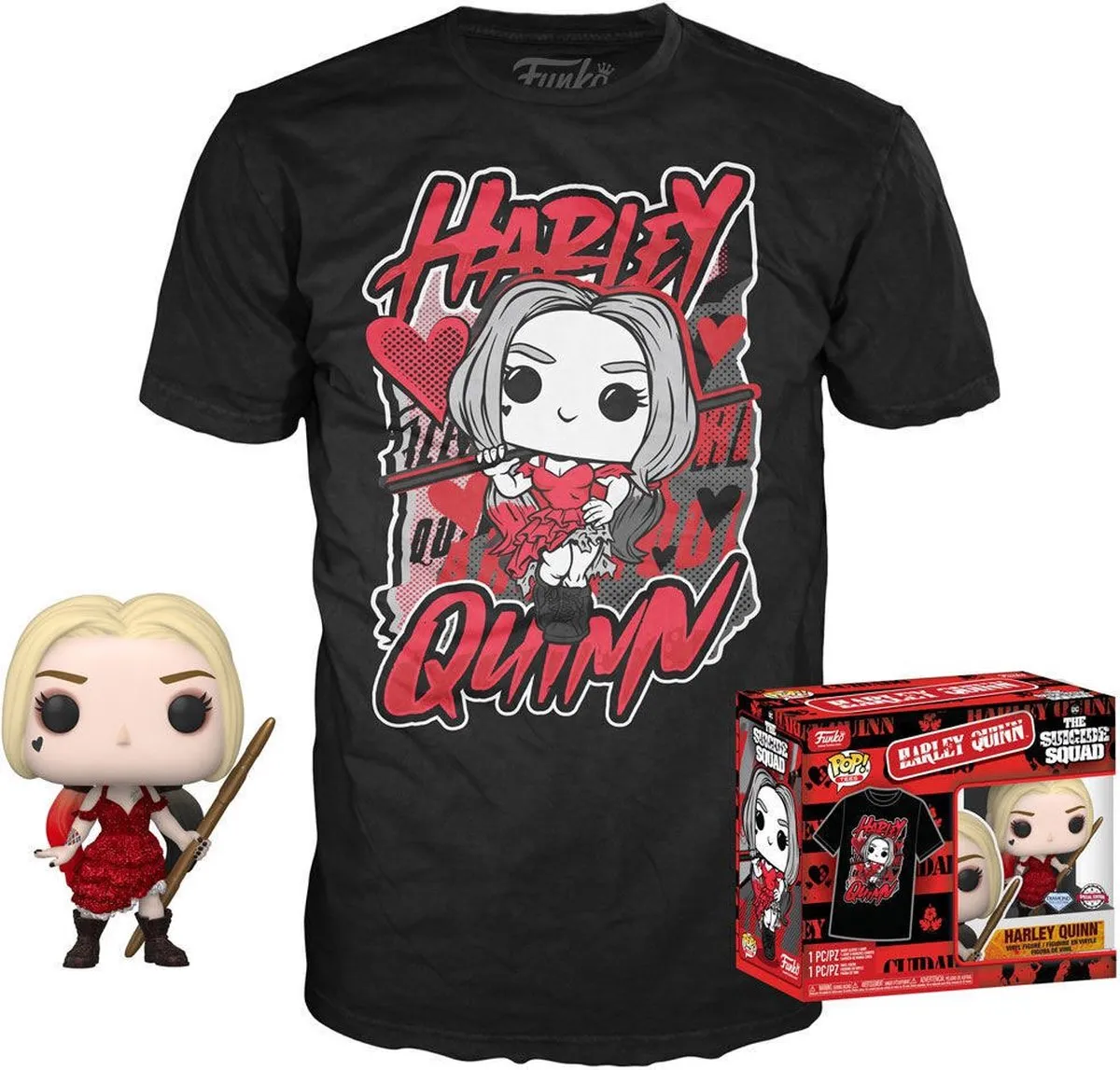 Funko Pop! & Tee Box DC Suicide Squad Harley Quinn #1111