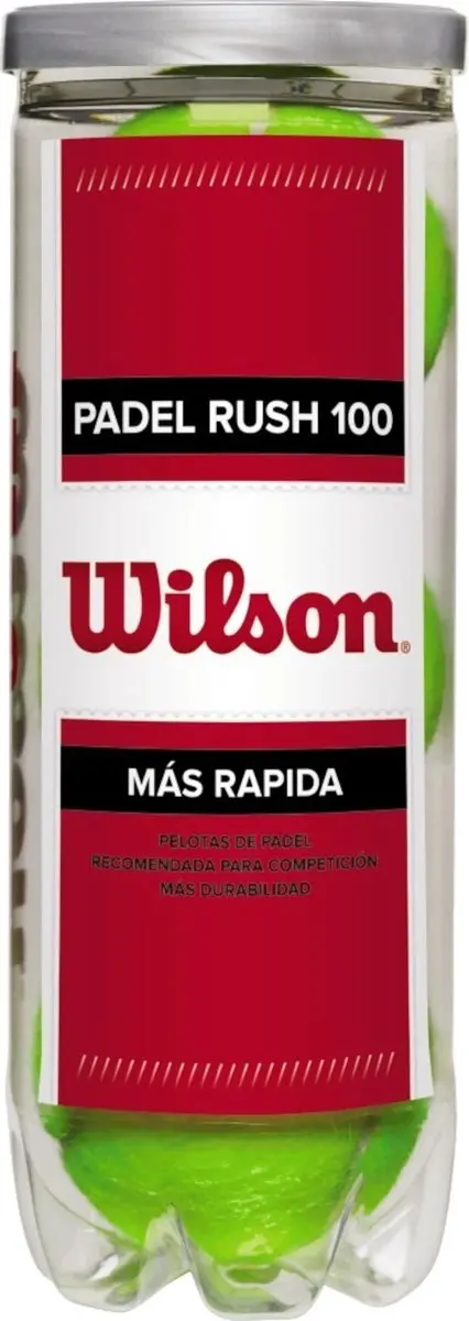 Wilson Padel Rush100 Padelballen - 3 Stuks