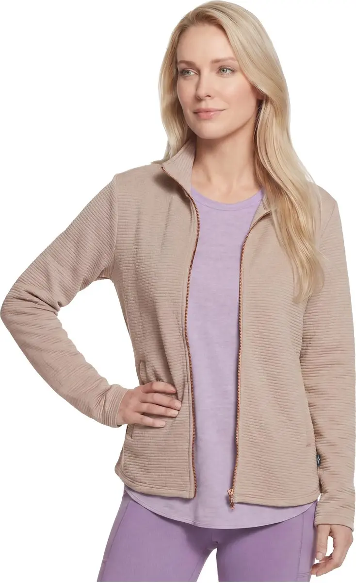 Skechers The Hoodless Hoodie GoWalk Shine Jacket - Beige L