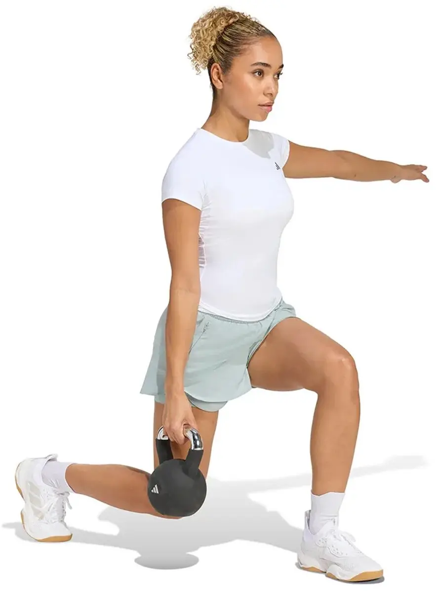 Adidas Power Essentials Workout T-shirt Wit XS
