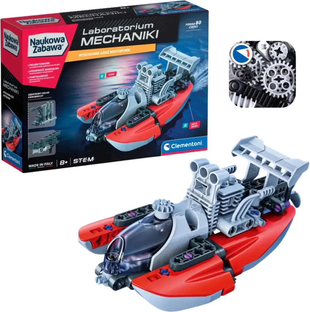 Clementoni Mechanica Laboratorium Racing Motorboot 50247
