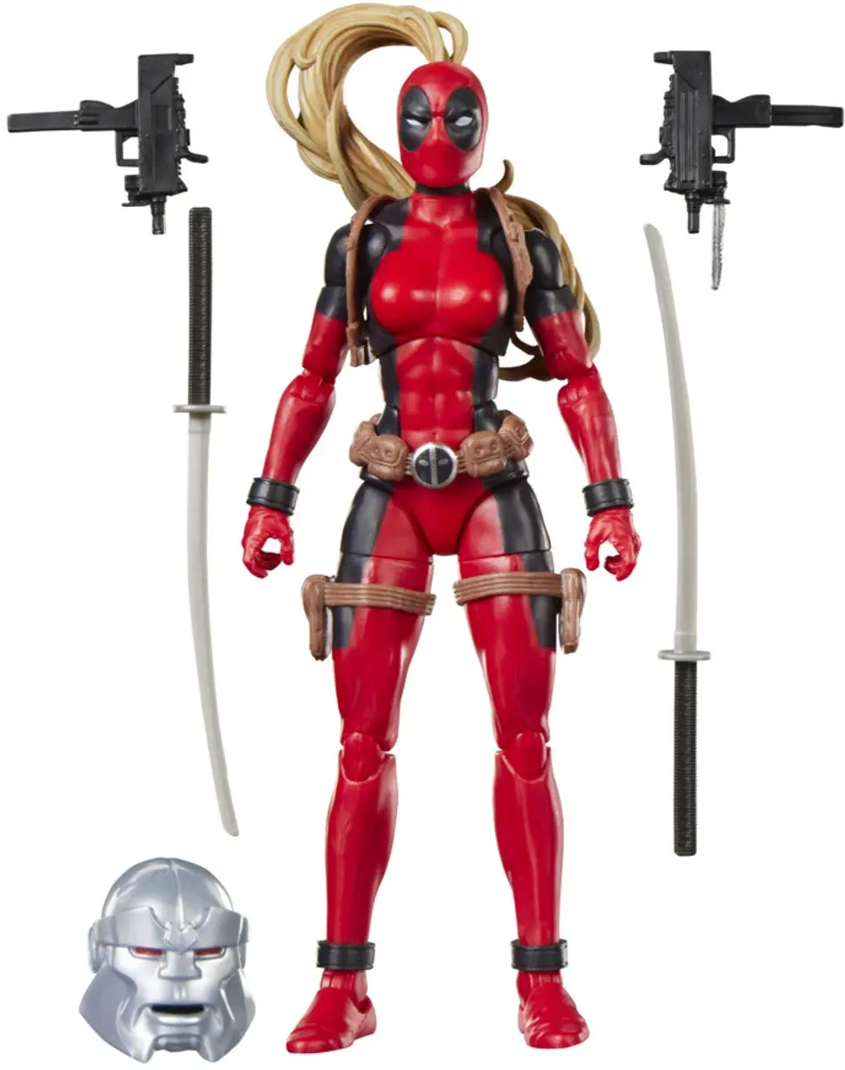 Hasbro Marvel Legends Lady Deadpool Actiefiguur - Rood - afbeelding 6 van 6