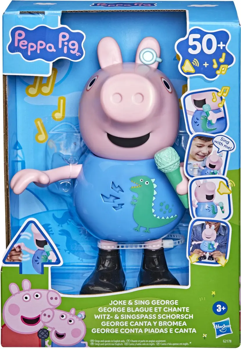 Hasbro Peppa Pig George Grappend & Zingend Speelgoed - Meerkleurig