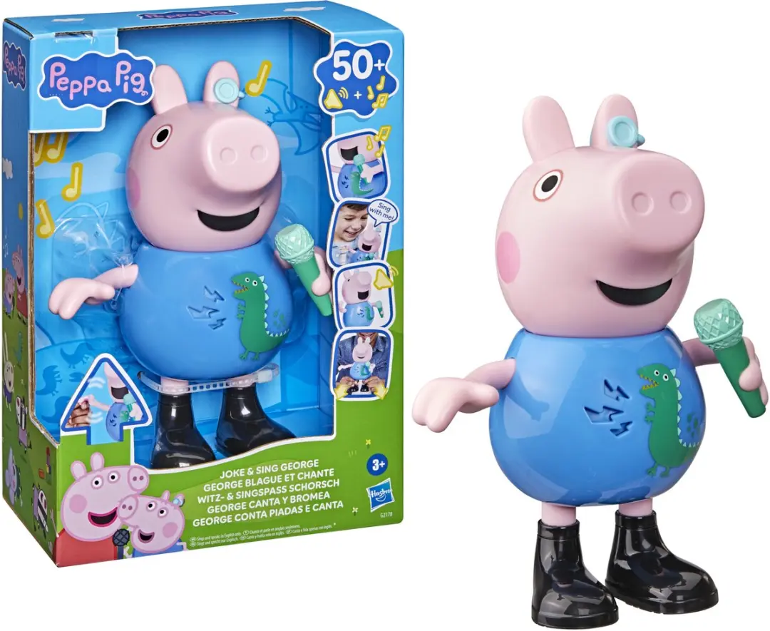 Hasbro Peppa Pig George Grappend & Zingend Speelgoed