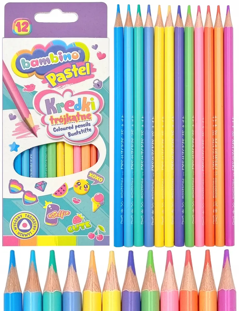 Bambino Pastel Driehoekige Kleurpotloden