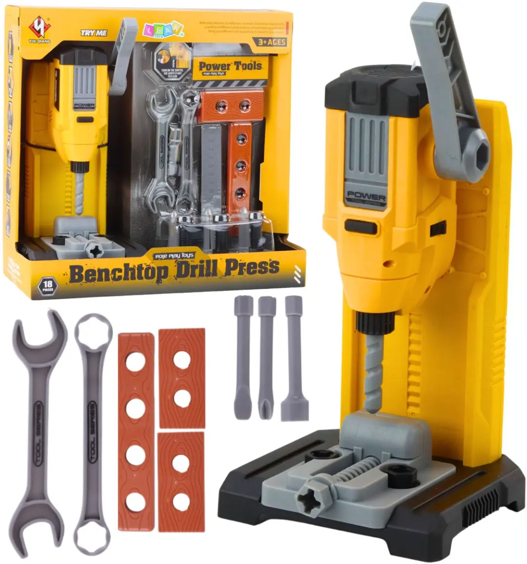 LEAN TOYS Little Handyman Tafelboorgereedschap 18-delig