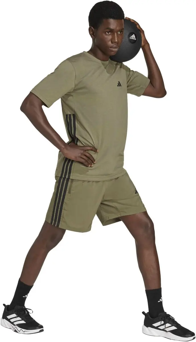 adidas Essentials Short Heren M7 - Olijfgroen/Zwart