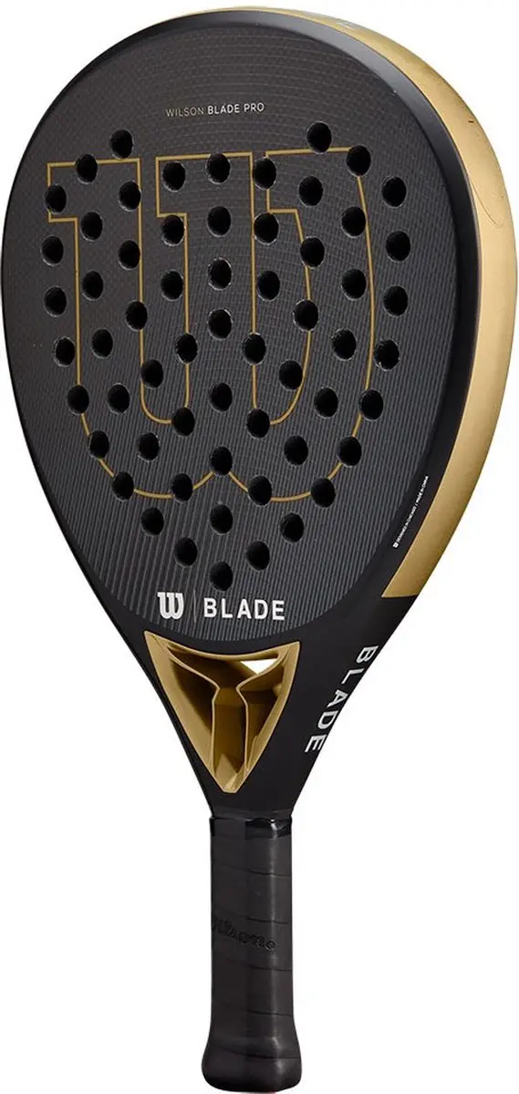 Wilson Blade Pro V2 Druppel Padelracket - Zwart/Goud