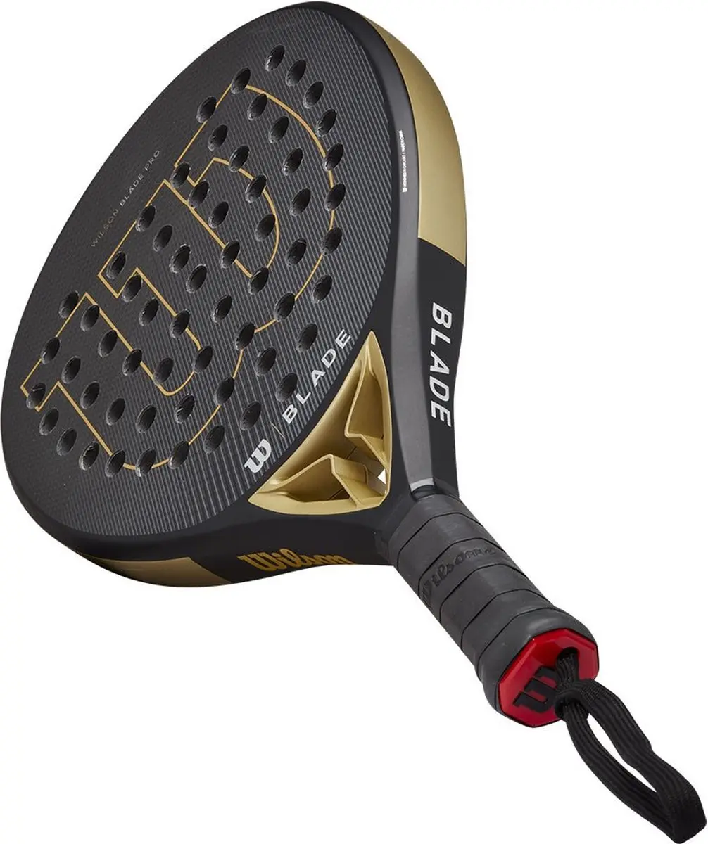Wilson Blade Pro V2 Druppel Padelracket - Zwart/Goud