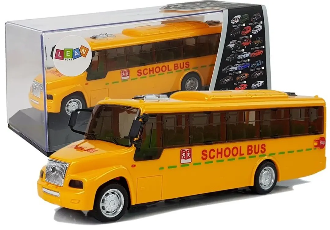 Lean Toys Spring Drive Schoolbus