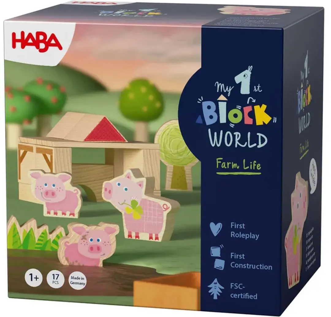 Haba My First Block World Biggenstal 17 Stuks