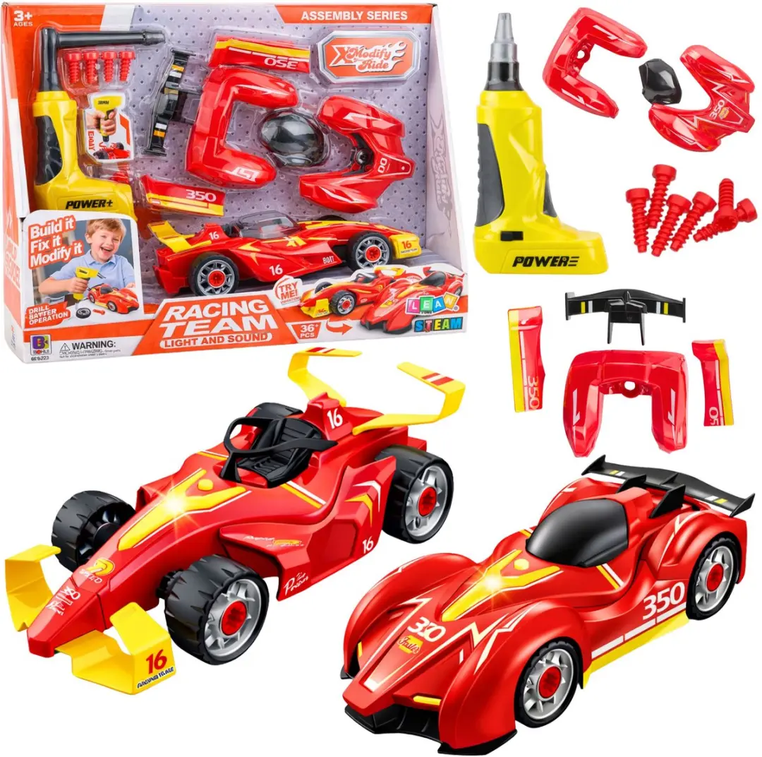 Lean Toys Autotuningset Car Racer Meerkleurig