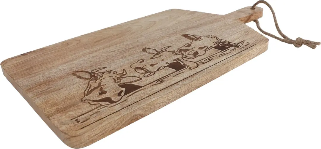 Van Manen Borrelplank Speelgoed Koe Mango 50x25cm
