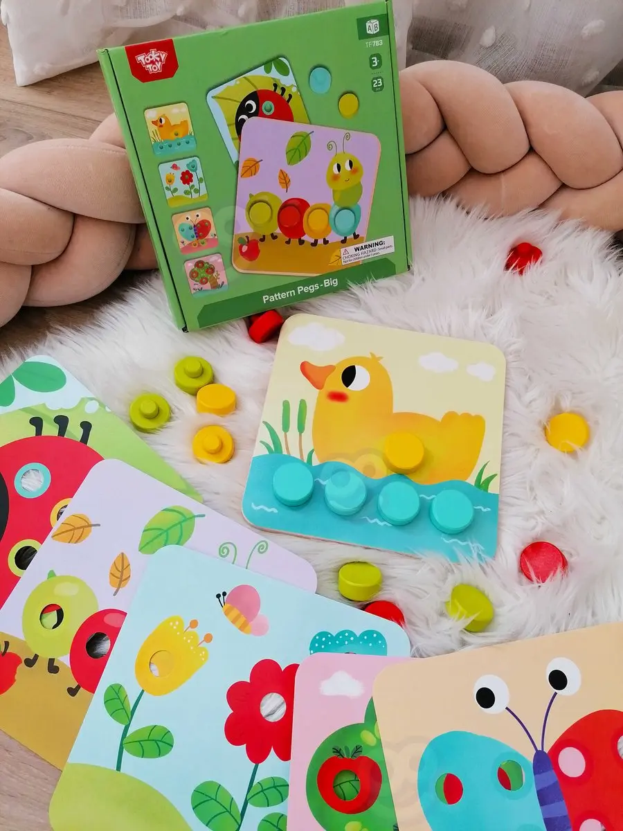 Tooky Toy VIGA Voertuigen Houten Puzzel 4-delig - Meerkleurig
