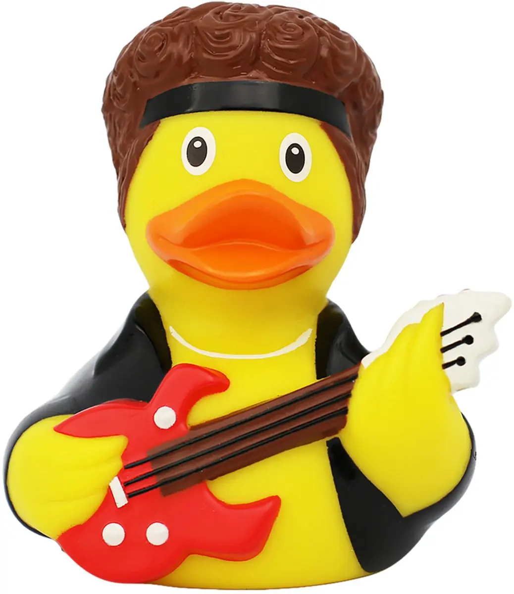 Van der Meulen Rock Star Badeend Rubber - Meerkleurig