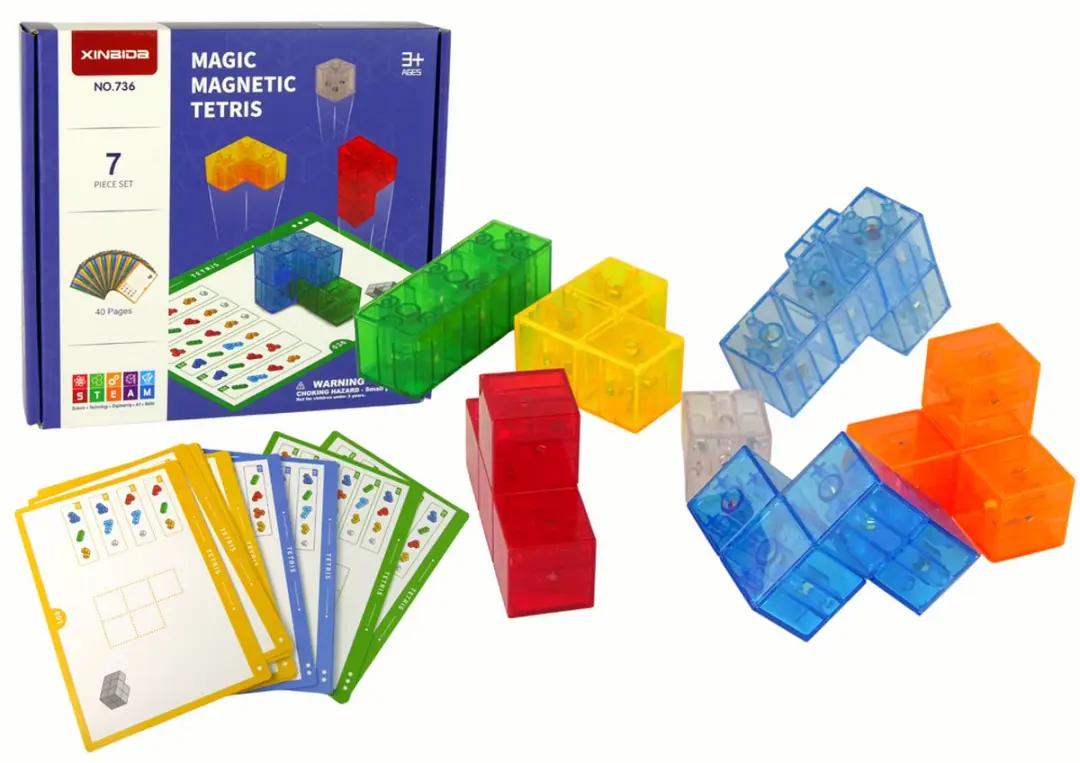 LEAN TOYS Magische Magnetische Kubus 7 Elementen