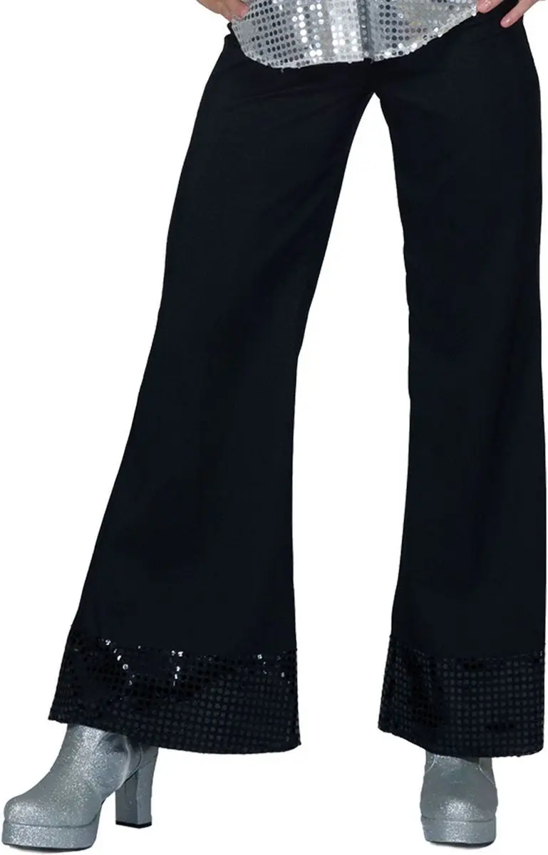Espa Zwarte Disco Broek met Lovertjes