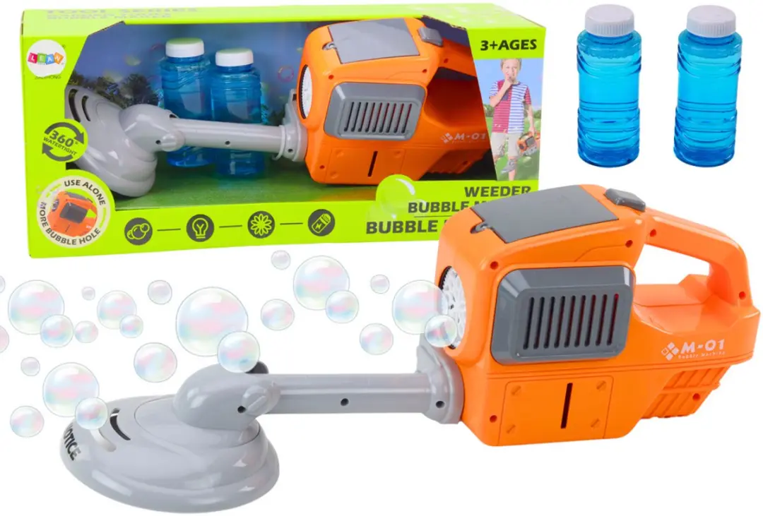 LEAN TOYS Zeepbellenmachine Oranje