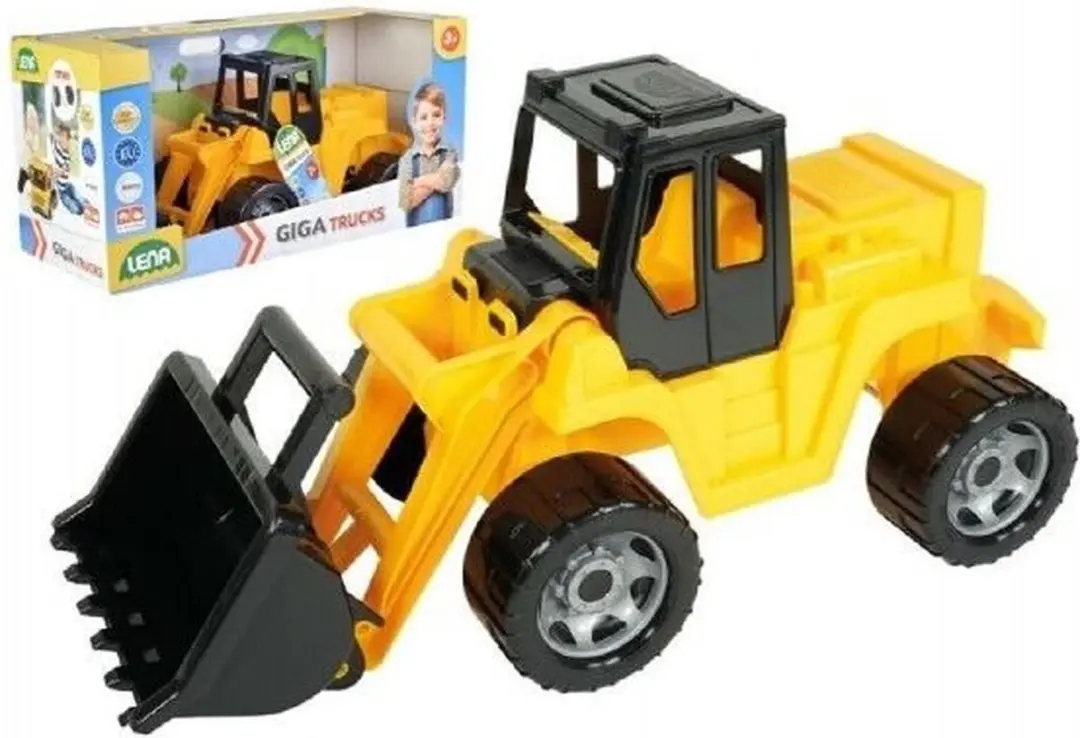 Lena GIGA TRUCKS Graafmachine 02048 - Zwart/Geel - afbeelding 2 van 6