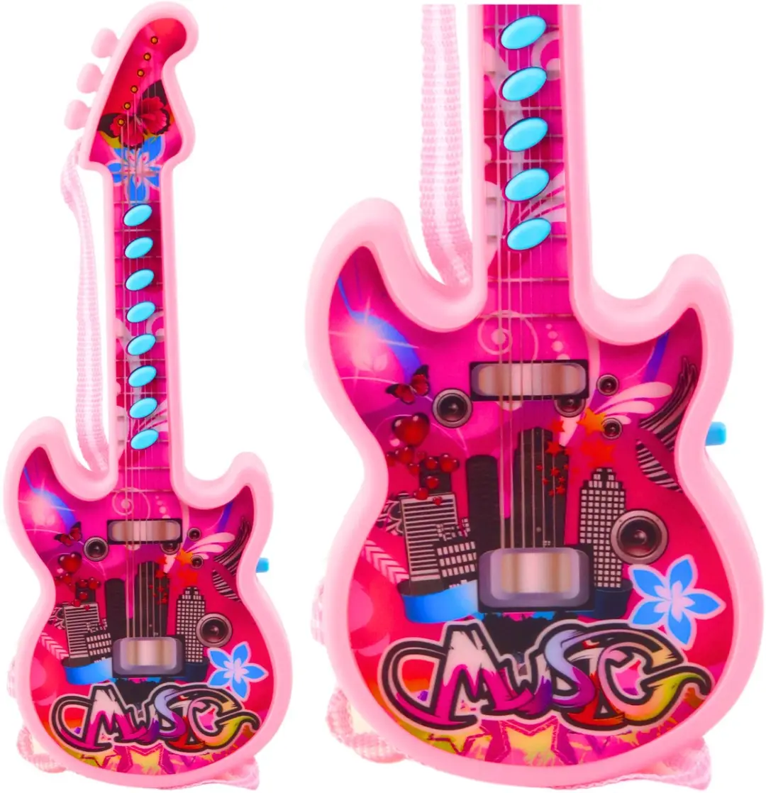 LEAN TOYS Elektrische Gitaar Roze 29cm