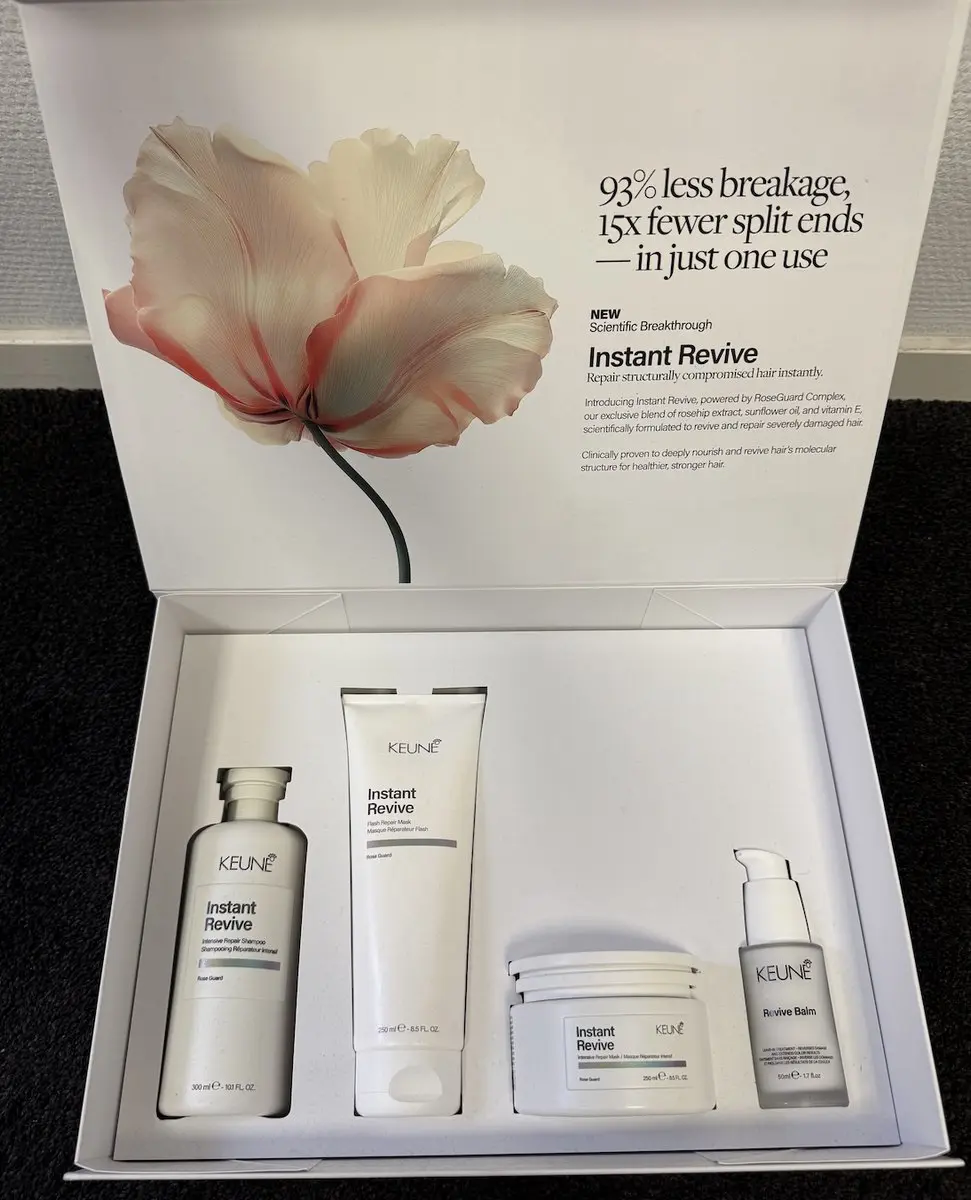 Keune Instant Revive Routine - Intensive Repair Shampoo + Mask + Revive Balm