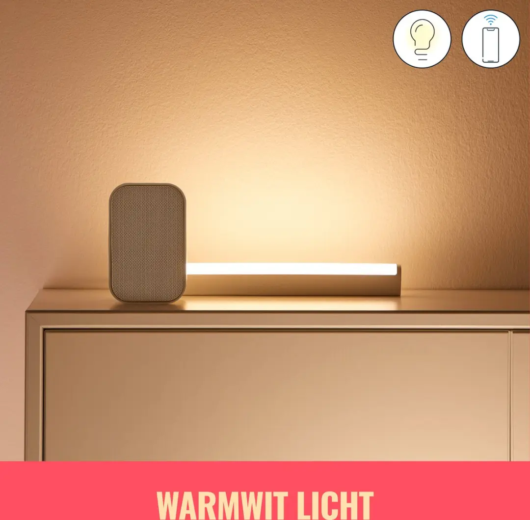WiZ Linear Light Bar Tafellamp - Wit - 6500K - Wi-Fi - afbeelding 6 van 6