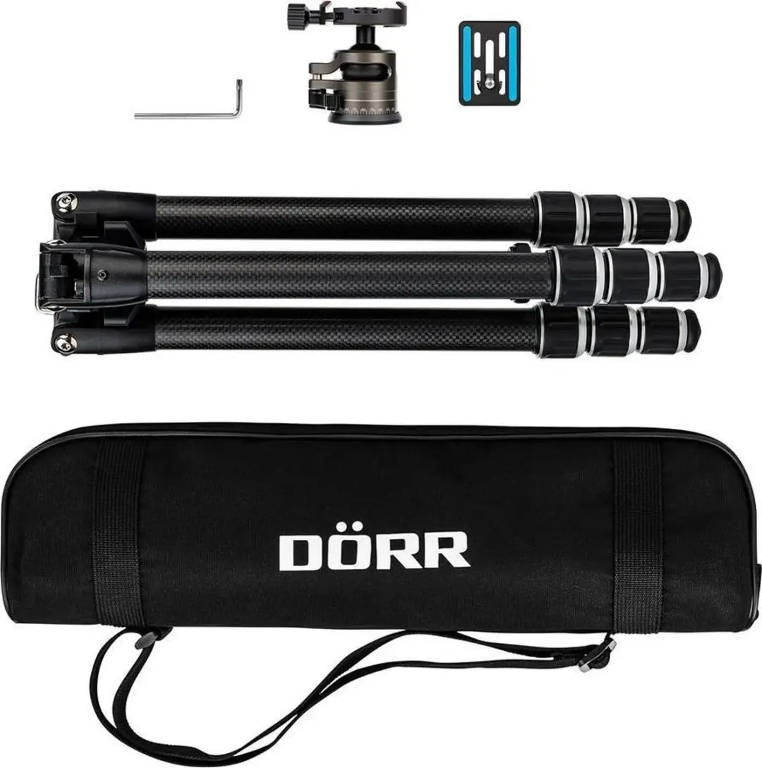 Dörr Racer CR-1440 Carbon Statief - CNC-30 Balhoofd - Zwart