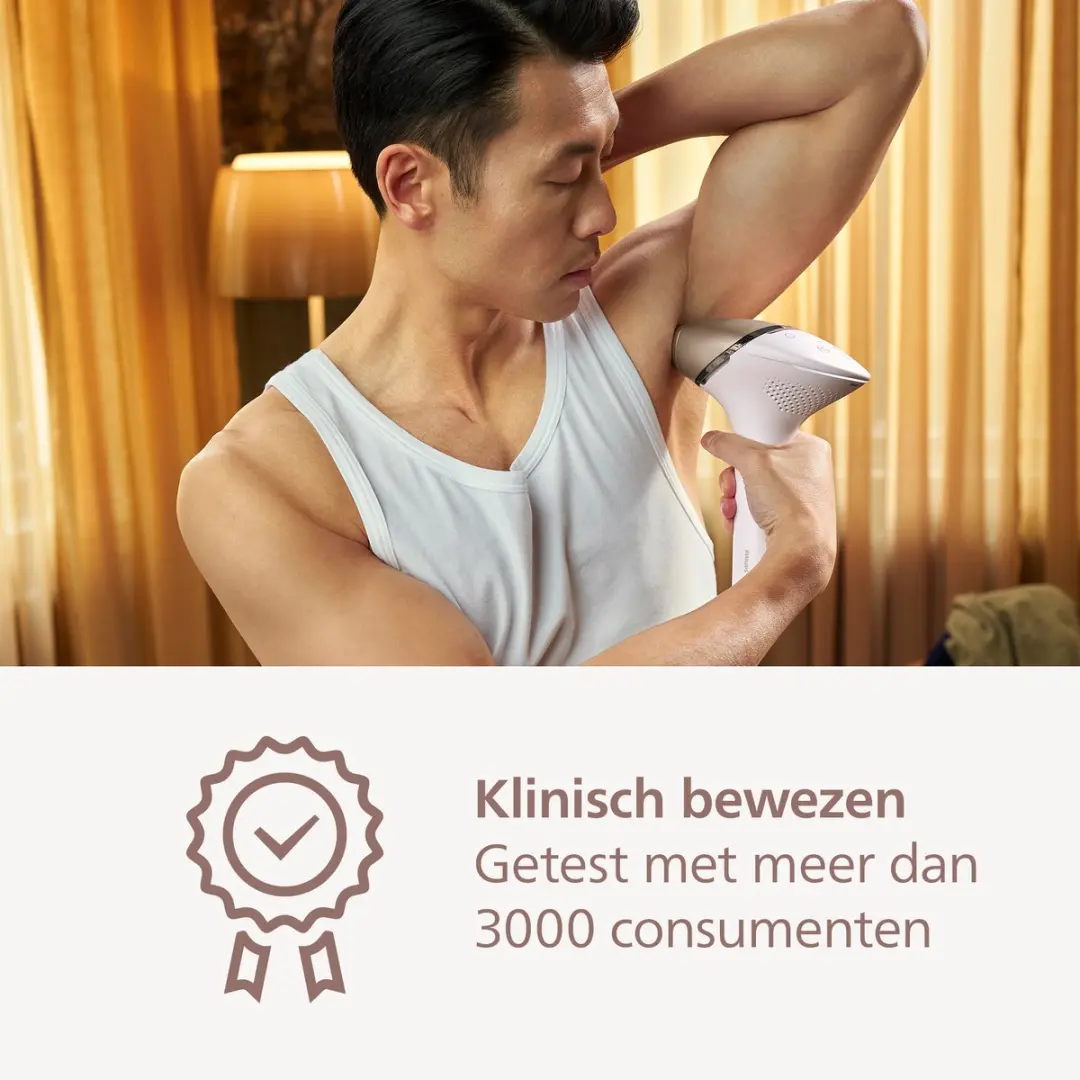 Philips Lumea Prestige 9000 BRI955/00 IPL Ontharingsapparaat - 450.000 Flitsen - Wit/Champagne