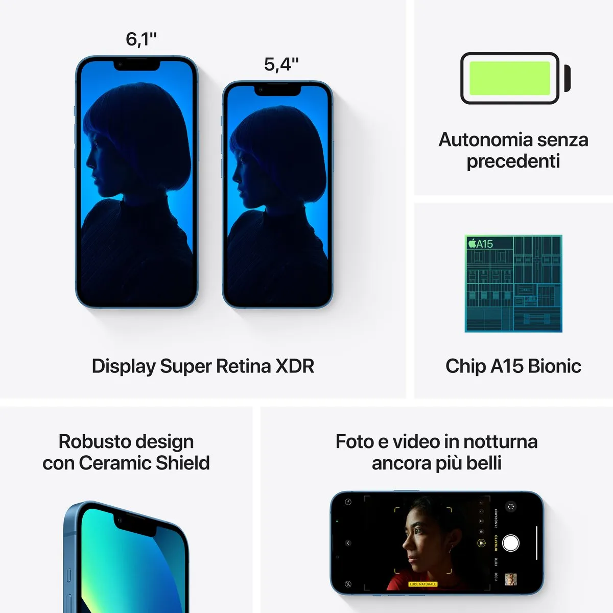 Apple iPhone 13 MLQG3ZD/A - 512GB - Blauw - afbeelding 6 van 6