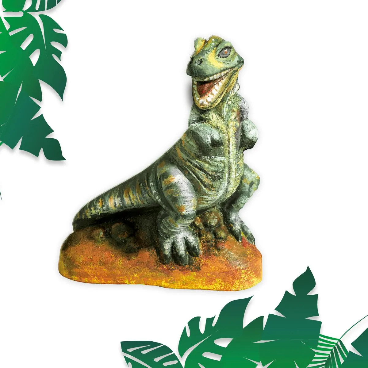 SES Creative T-rex Dino Knutselset - 5 Stuks - Met gips, mal & verf