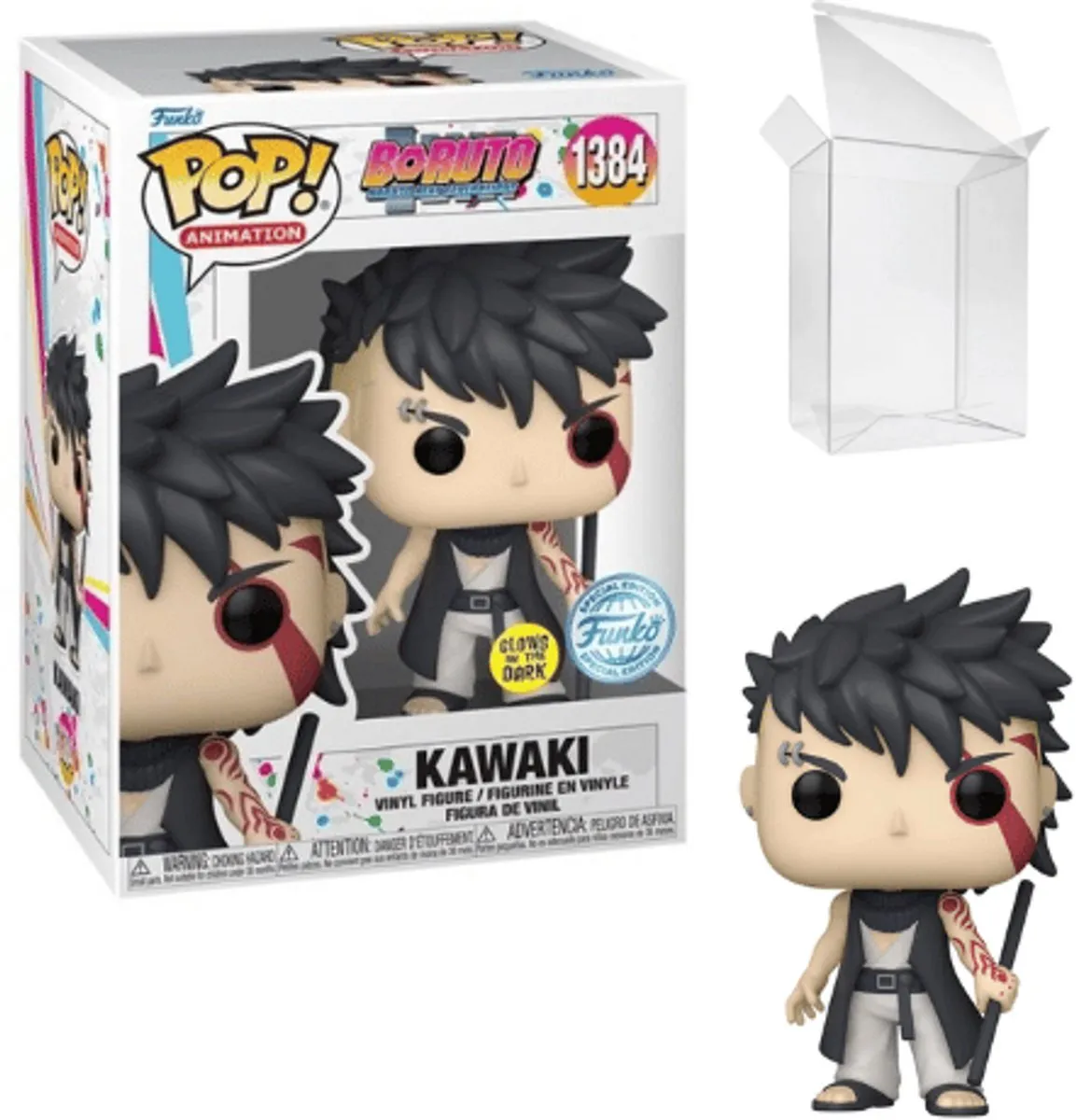 Funko Pop! Kawaki Naruto Next Generations #1384 - Glow in the Dark - afbeelding 6 van 6