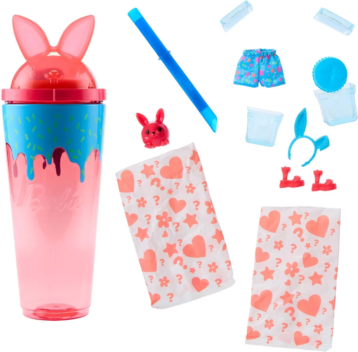 Barbie Pop Reveal Milkshake Konijn - Rood