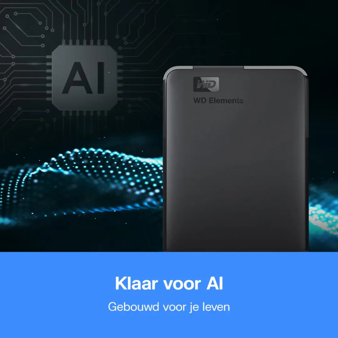 Western Digital Elements WDBUZG0010BBK-EESN Externe Harde Schijf 1TB - Zwart