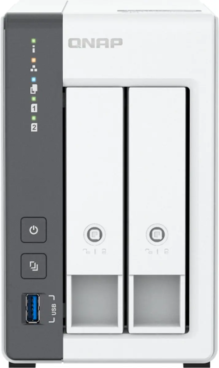 QNAP TS-216G NAS - 4Kernen 4GB Wit - afbeelding 4 van 6