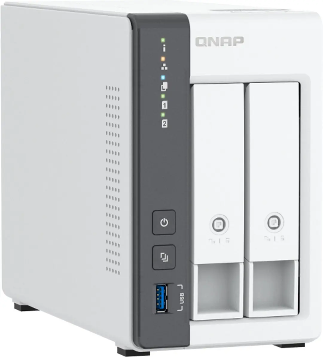 QNAP TS-216G NAS - 4Kernen 4GB Wit - afbeelding 6 van 6