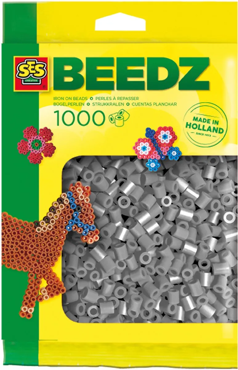 SES Creative Beedz Strijkkralen Grijs