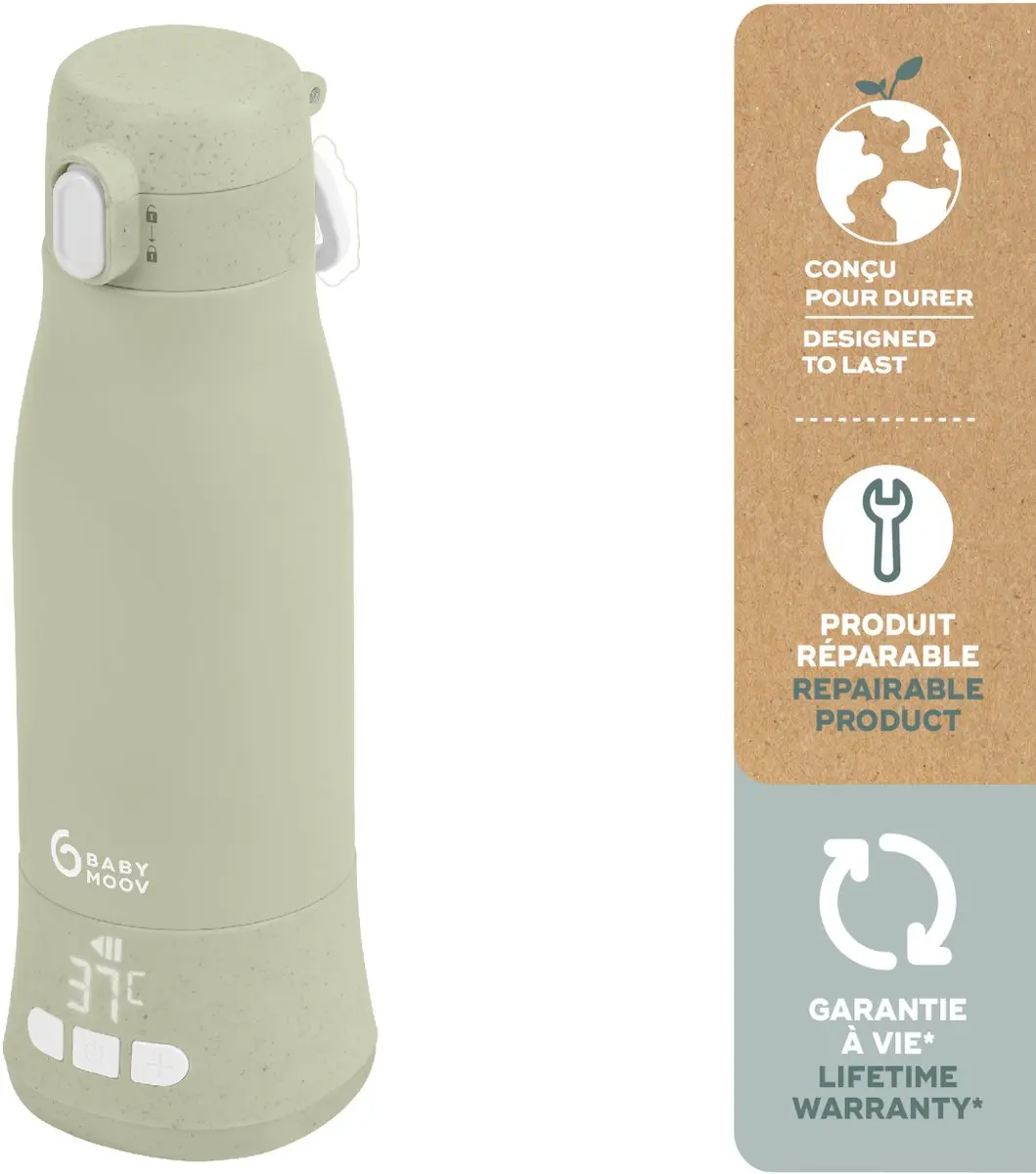 Babymoov Moov & Feed Flessenwarmer - Groen - afbeelding 4 van 6