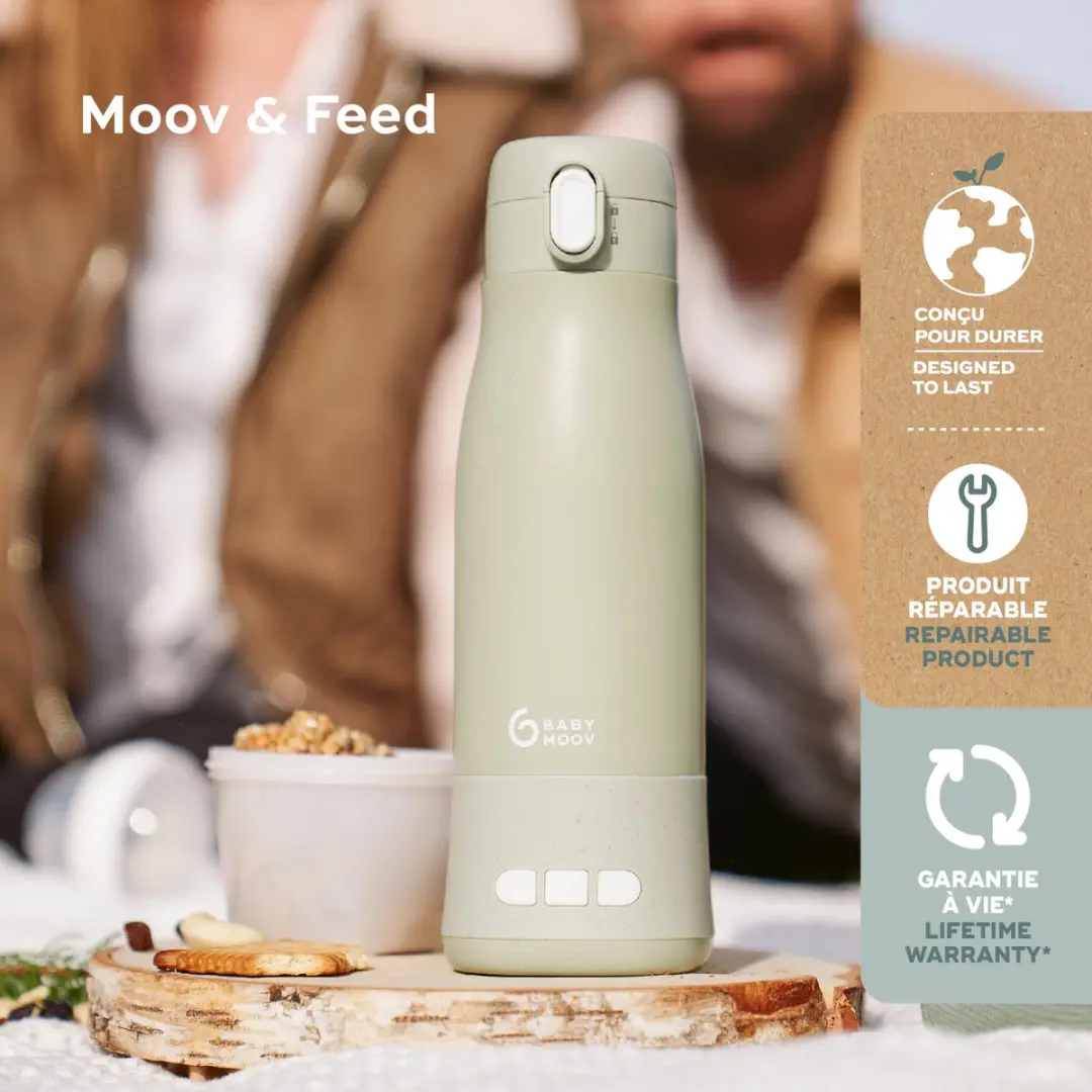 Babymoov Moov & Feed Flessenwarmer - Groen - afbeelding 2 van 6