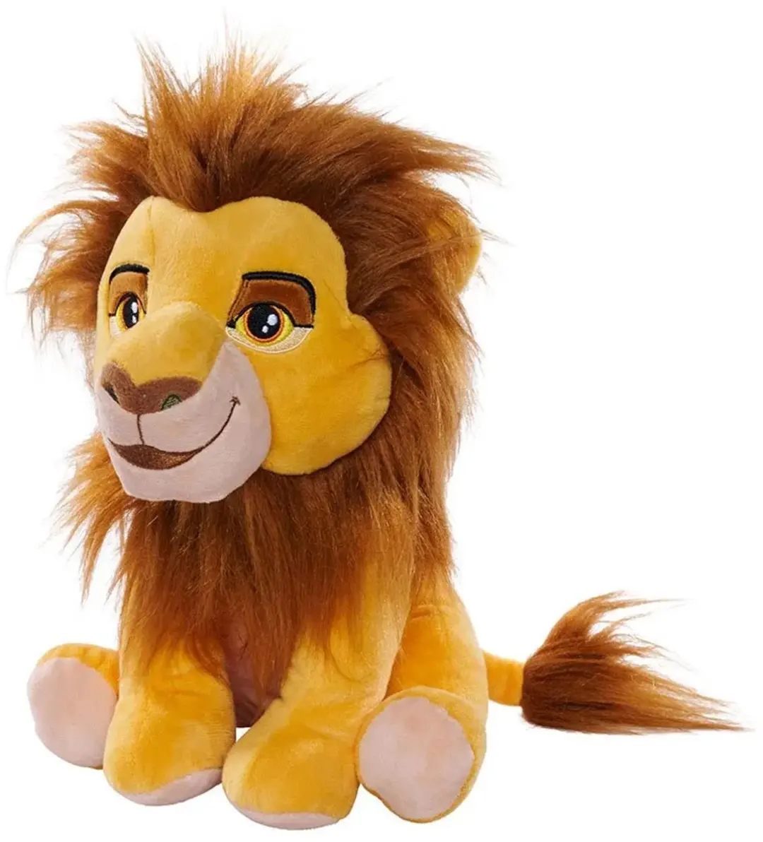Disney Lion King Knuffel Mufasa - Geel/Bruin/Wit/Zwart - afbeelding 4 van 4