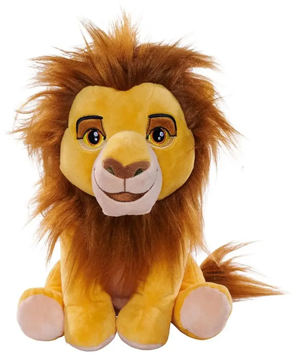 Disney Lion King Knuffel Mufasa - Geel/Bruin/Wit/Zwart - afbeelding 3 van 4