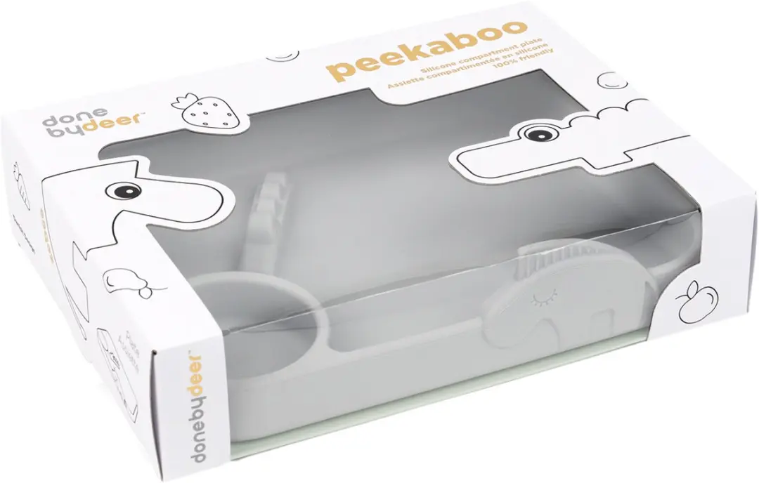 Done By Deer Peekaboo Bord Grey
