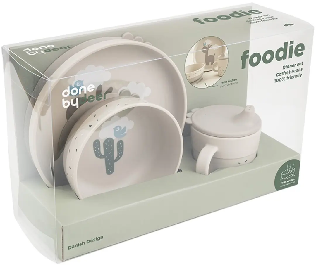 Done By Deer Lalee Foodie Dinner Set 3-delig - Sand