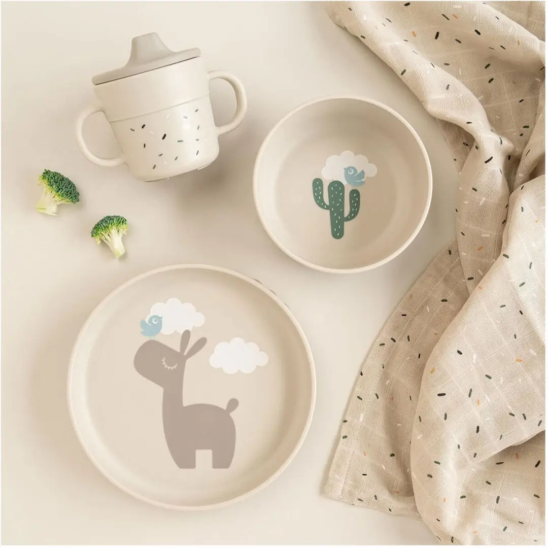 Done By Deer Lalee Foodie Dinner Set 3-delig - Sand