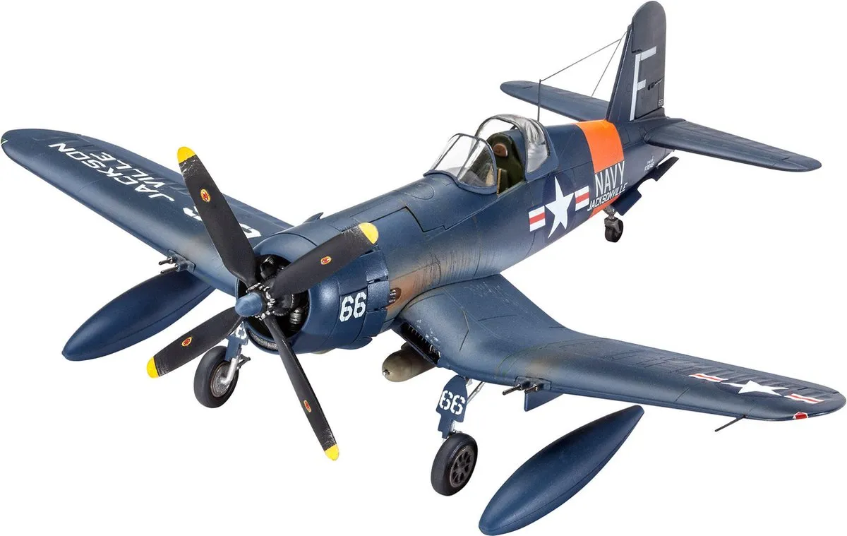Revell 63955 F4U-4 Corsair Modelbouwpakket 1:72 - 65 Onderdelen - Multi