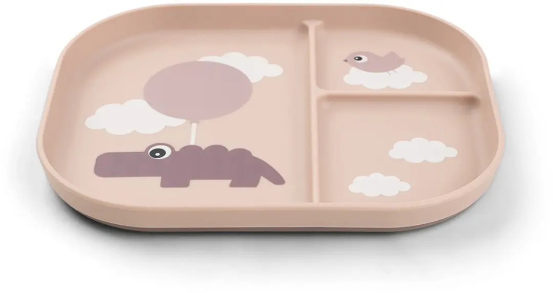 Done By Deer Happy Clouds Compartimentbord - Roze - afbeelding 6 van 6