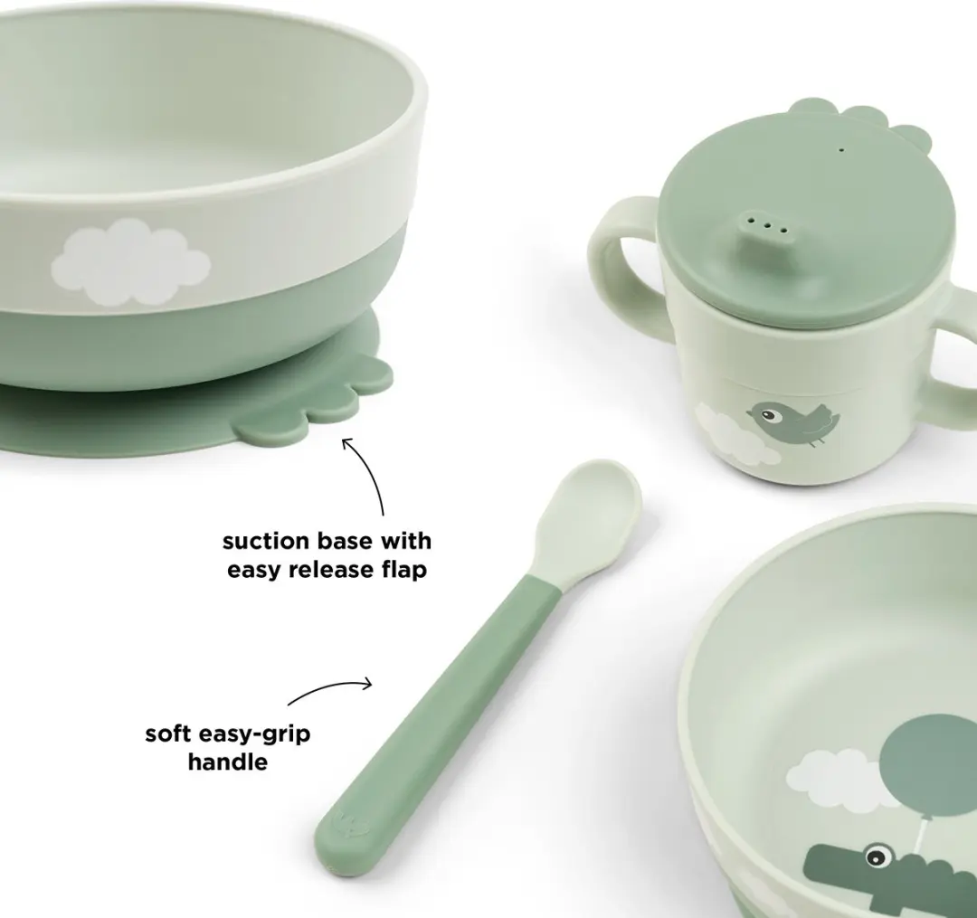 Done By Deer Foodie First Meal Set 17733 - 3-delig - Groen - afbeelding 2 van 6