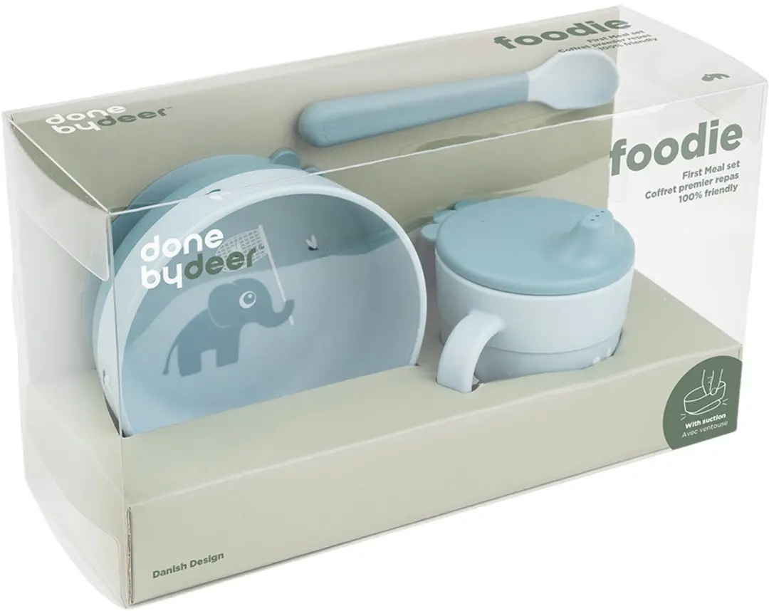 Done By Deer Foodie First Meal Set Elphee - 3-delig - Blauw - afbeelding 6 van 6
