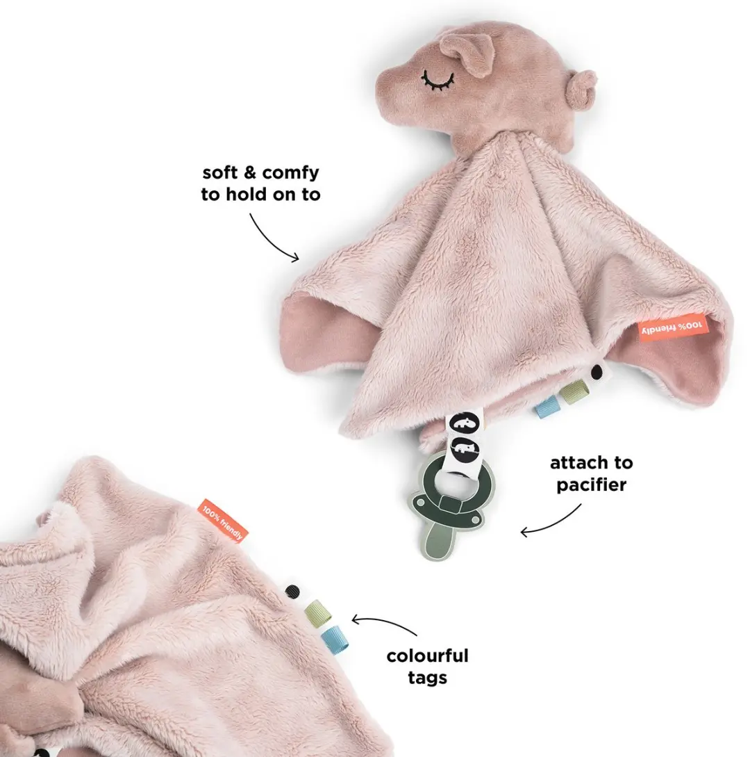 Done By Deer Tiny Farm Knuffeldoekje Roze