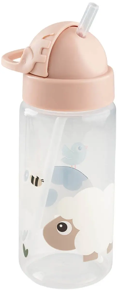 Done By Deer Tiny Farm Rietjesbeker 350ml - Roze