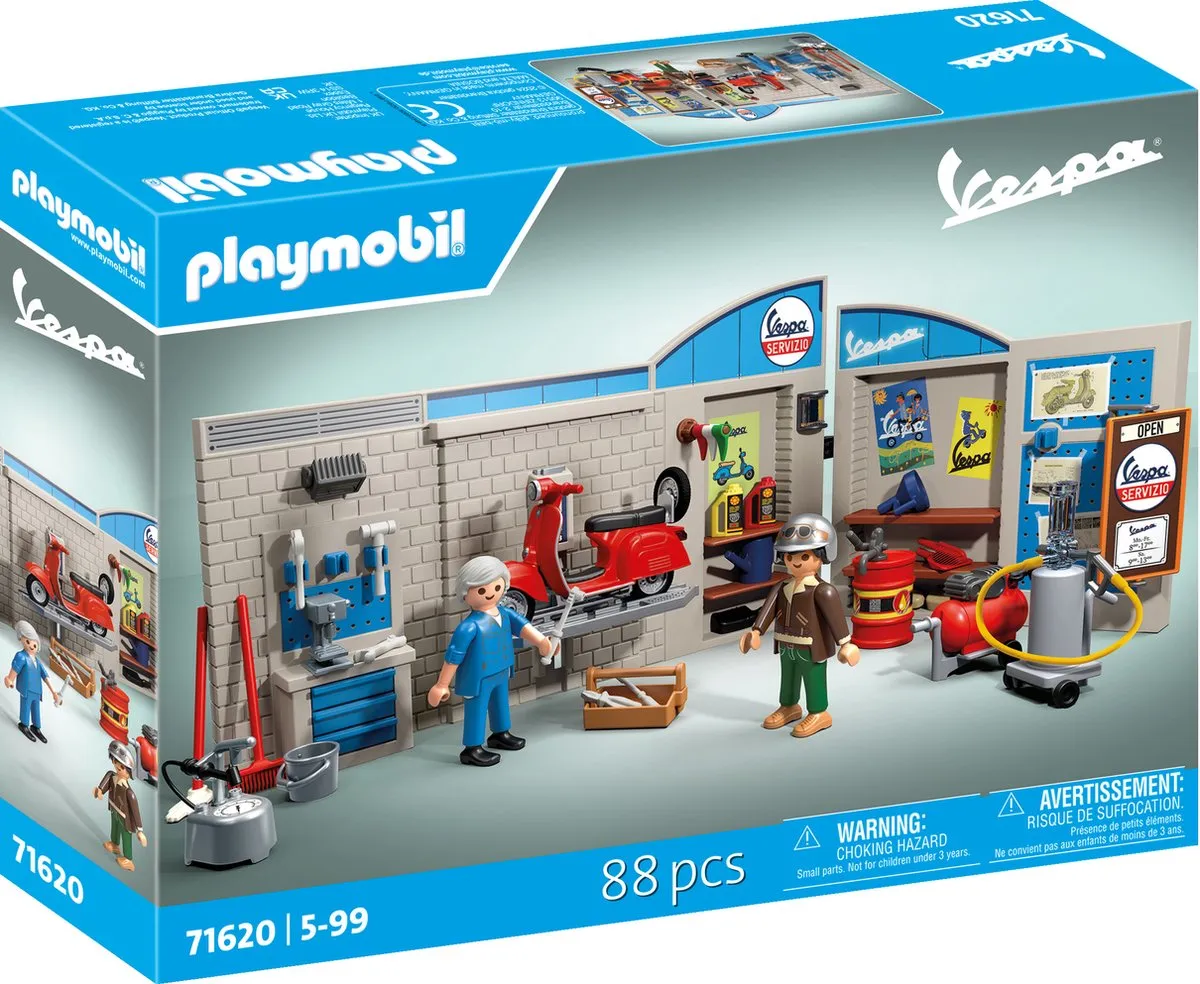 Playmobil 60s Vespa Garage 71620